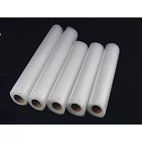SilverCrest / Ambiano Maxi Pack 15 méter 22 cm / 28 cm széles sous-vide vákuumfólia, 5 tekercs 3 méteres vákuumfólia, csomagolófólia (3 x 22 x 300 cm + 2 x 28 x 300 cm)