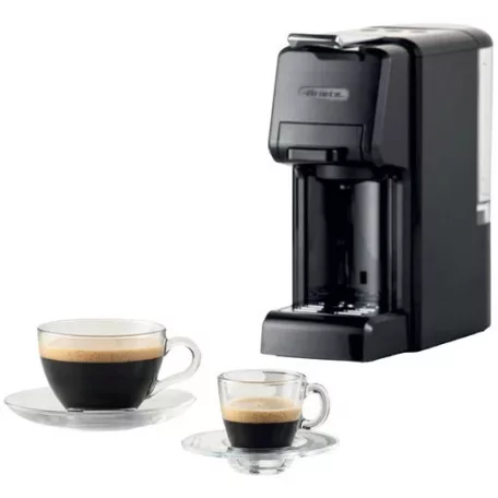 Ariete 1304 / 1 Fekete 1350W 19 bar multikapszulás eszpresszó kávéfőző 4 az 1-ben: őrölt kávéhoz, Nespresso® és DolceGusto® kávékapszulákhoz, E.S.E Podhoz