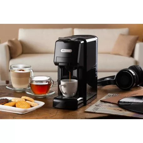 Ariete 1304 / 1 Fekete 1350W 19 bar multikapszulás eszpresszó kávéfőző 4 az 1-ben: őrölt kávéhoz, Nespresso® és DolceGusto® kávékapszulákhoz, E.S.E Podhoz