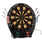 CRANE Aspiria FS2025 elektromos fali darts tábla 4 db LED kijelzővel, 3 x 4 dart szettel, hálózati adapterrel, 100 pótheggyel