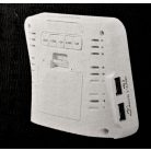 Auriol HG-07051B (IAN 353517) fehér DCF rádióvezérelt vezeték nélküli időjárás állomás színes LCD kijelzővel, 2 db USB porttal, 100 m hatótávolságú vezeték nélküli kültéri egységgel és hálózati adapterrel