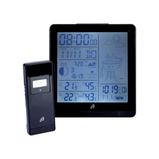   Auriol LD-5882 DCF rádióvezérelt, 100 m vezeték nélküli időjárás állomás, meteorológiai állomás szimbólumos előrejelzéssel és grillajánlással