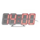 Auriol 480208 | Miraval Germany digitális LED falióra / asztali óra hőmérővel és dátum kijelzéssel, színes LED kijelzővel, hálózati működéssel, távirányítóval