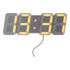 Auriol 480208 | Miraval Germany digitális LED falióra / asztali óra hőmérővel és dátum kijelzéssel, színes LED kijelzővel, hálózati működéssel, távirányítóval