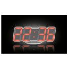 Auriol 480208 | Miraval Germany digitális LED falióra / asztali óra hőmérővel és dátum kijelzéssel, színes LED kijelzővel, hálózati működéssel, távirányítóval