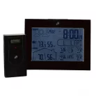 Auriol LD-5792 (375644) DCF rádióvezérelt vezeték nélküli fali / álló időjárás állomás 12 x 8 cm LCD kijelzővel, 100m hatótávú kültéri jeladóval