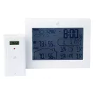 Auriol LD-5792 (375644) DCF rádióvezérelt vezeték nélküli fali / álló időjárás állomás 12 x 8 cm LCD kijelzővel, 100m hatótávú kültéri jeladóval