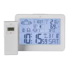 Auriol LD-6664 (IAN 452191) DCF rádióvezérelt vezeték nélküli fali / álló időjárás állomás 13 x 8 cm LCD kijelzővel, 100m hatótávú kültéri jeladóval