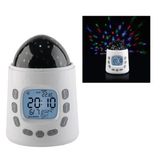   Auriol 452281 Csillagos Égbolt kivetítő, projektoros, zenélő - vetítő gyermek ébresztőóra és hőmérő, csillagos égbolttal