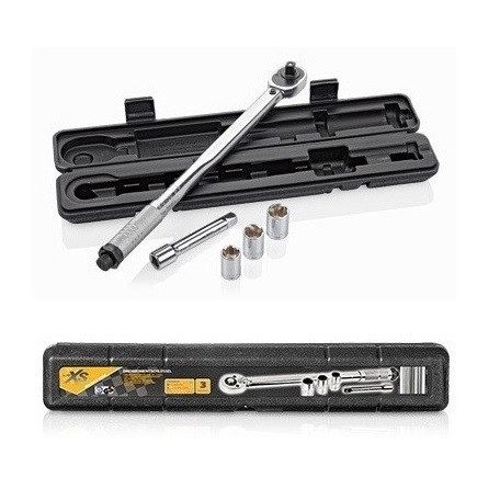 AutoXS | Walter 45 cm nyomatékkulcs készlet, 60 - 210Nm 1/2" nyomaték kulcs + 3 dugókulcs (17-19-21 mm) kofferben (Drehmomentschlüssel)