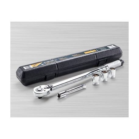 AutoXS | Walter 45 cm nyomatékkulcs készlet, 60 - 210Nm 1/2" nyomaték kulcs + 3 dugókulcs (17-19-21 mm) kofferben (Drehmomentschlüssel)