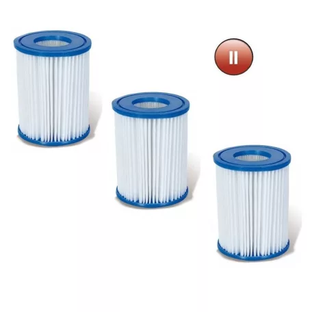 Avenli 29P415EU XL (53012) 2 m3/h 2006 liter/óra 35W papírszűrős vízforgató, szűrő szivattyú Bestway / INTEX / Summer Waves kerti medencékhez, 3 db szűrőpatronnal