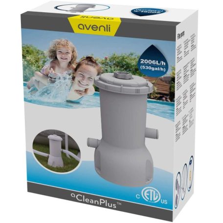 Avenli 29P415EU (53012) 2 m3/h 2006 liter/óra 35W papírszűrős vízforgató, szűrő szivattyú Bestway / INTEX / Summer Waves kerti medencékhez