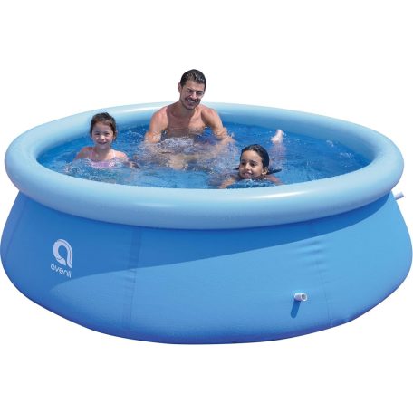 Avenli Kréta 240 x 63 cm puhafalú, felfújható peremű kerti pancsoló medence papírszűrős 1.25 m3/h vízforgatóval 2074 L