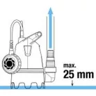 Gardena Basic 8800 (9005-29) úszókapcsolós 250W kerti szivattyú, szennyvízszivattyú úszókapcsolóval 8.800 l/h, 0.4 bar