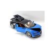   Bburago Premium Edition 1/18 Bugatti Chiron 1:18, 24 cm kormányozható, kék - fekete fém autó modell, nyitható ajtókkal és motorháztetővel