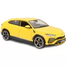 Bburago Premium Edition 1/18 Lamborghini Urus 1:18, 24 cm kormányozható, sárga fém autó modell, nyitható ajjtókkal, motorháztetővel és csomagtartóval
