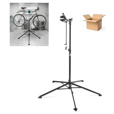 Bontott, HIÁNYOS Aspiria BikeMate kerékpár / bicikli szerelőállvány, 110 - 190 cm szerelő állvány szerszámtartóval, 25 - 55 mm vázméretig