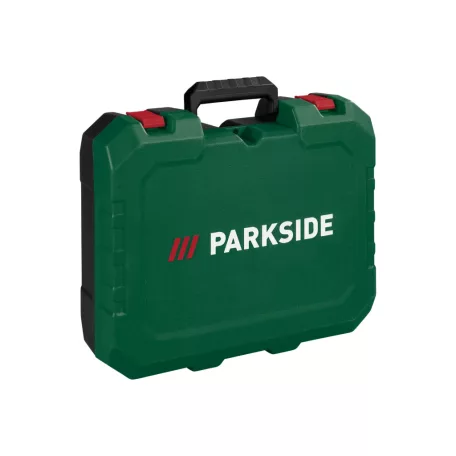Bontott, HIBÁS ParkSide PBH 1550 C1 FR 1550W 5J SDS Plus fúrógép, ütvefúró, fúrókalapács kofferben (véső funkció nélkül, csak fúrásra és ütvefúrásra alkalmas)