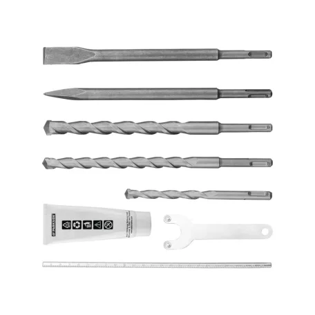 Bontott, HIBÁS ParkSide PBH 1550 C1 FR 1550W 5J SDS Plus fúrógép, ütvefúró, fúrókalapács kofferben (véső funkció nélkül, csak fúrásra és ütvefúrásra alkalmas)
