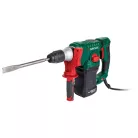 Bontott, HIBÁS ParkSide PBH 1550 C1 VS 1550W 5J SDS Plus bontó- és vésőkalapács hegyes és lapos vésővel kofferben (fúrás funkció nélkül, csak vésére alkalmas)