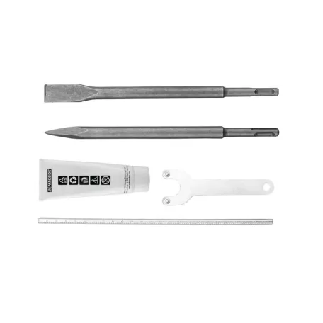 Bontott, HIBÁS ParkSide PBH 1550 C1 VS 1550W 5J SDS Plus bontó- és vésőkalapács hegyes és lapos vésővel kofferben (fúrás funkció nélkül, csak vésére alkalmas)