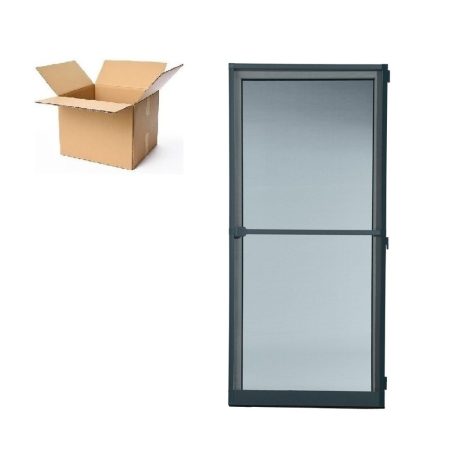 BONTOTT Livarno Home / My Living Style (Hecht) 100 x 210 cm ANTRACIT szürke (fekete) alu keretes szúnyogháló ajtóra, szúnyoghálós ajtó 210 x 100 cm