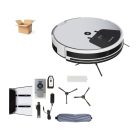 HASZNÁLT, javított újszerű SilverCrest SSRA 1 LIDL Home WIFI-s SMART intelligens automata robotporszívó virtuális fallal, napi programozással, távirányítóval bontott csomagolásban, új akkuval