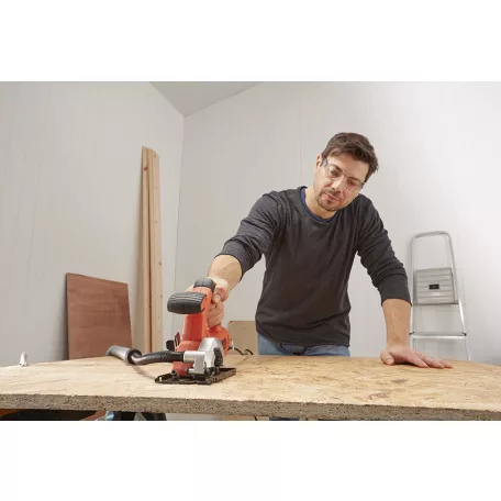 Black&Decker BES 510 / Black+Decker BES510-QS 400W elektromos vezetékes kézi mini körfűrész 2 db 85 mm fűrészlappal