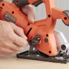 Black&Decker BES 510 / Black+Decker BES510-QS 400W elektromos vezetékes kézi mini körfűrész 2 db 85 mm fűrészlappal