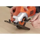Black&Decker BES 510 / Black+Decker BES510-QS 400W elektromos vezetékes kézi mini körfűrész 2 db 85 mm fűrészlappal