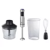   Bergner MasterPro BGMP-9424 inox, nemesacél 1200W prémium botmixer szett, rúdmixer készlet 600 ml aprítóval, 800 ml keverőpohárral és habverővel, fekete