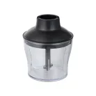 Bergner MasterPro BGMP-9424 inox, nemesacél 1200W prémium botmixer szett, rúdmixer készlet 600 ml aprítóval, 800 ml keverőpohárral és habverővel, fekete
