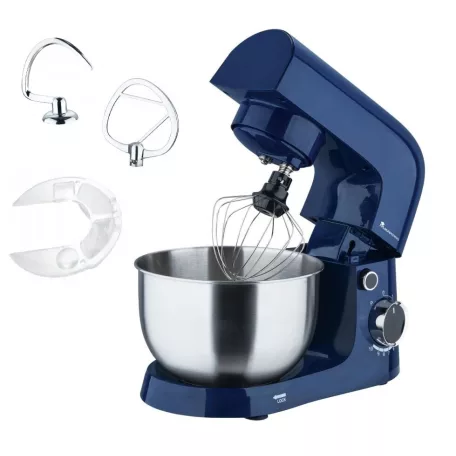 Bergner MasterPro BGMP-9452-PL mélykék 1500W 3.6L planetáris mixer, konyhai robotgép, 10 sebességfokozattal, 3.6 literes inox keverőtállal