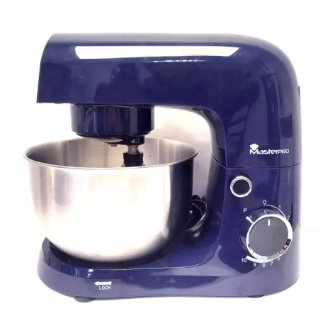 Bergner MasterPro BGMP-9452-PL mélykék 1500W 3.6L planetáris mixer, konyhai robotgép, 10 sebességfokozattal, 3.6 literes inox keverőtállal