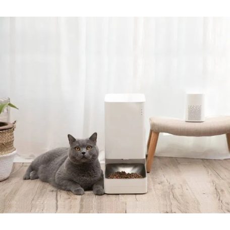 Xiaomi Smart Pet Food Feeder 230V hálózati + elemes, WIFI-s, applikációval vezérelhető okos kisállat etető automata, 1.8 kg 3.6L állateledel adagoló (BHR6143EU)