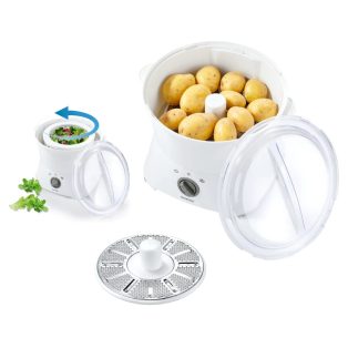   SilverCrest 2 az 1-ben 85W elektromos burgonyahámozó, krumplihámozó, krumplipucoló gép és salátacentrifuga (BHSC 85 A1)