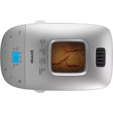 Gorenje BM1600WG fehér gluténmentes, kétlapátos, kenyérsütő, 2 karos kenyérsütőgép XXL 1125g - 1600g, 850W