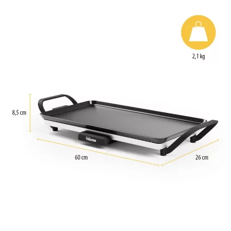 Tristar BP 2667 SLIM elektromos asztali grill, 2000W 46 x 26 cm teppanyaki grillsütő