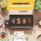Tristar BP 2667 SLIM elektromos asztali grill, 2000W 46 x 26 cm teppanyaki grillsütő
