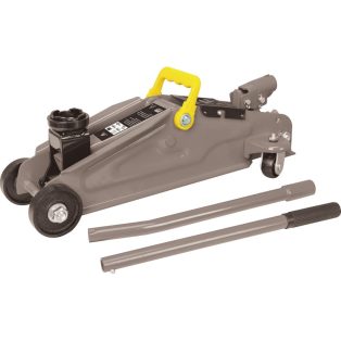   LUX BRWH-2000 hidraulikus 2T (2 tonnás) autó emelő, krokodilemelő 135 - 340 mm emelési magasság, szürke