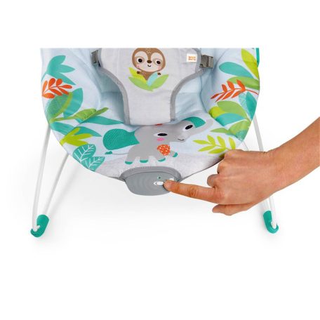 Bright Starts Vibrating Bouncer rezgő baba pihenőszék, 48 x 53 x 42 cm babafotel Rainforest Vibes (esőerdő) vagy Zig Zag Zebra mintával