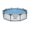   Bestway 56408 Steel Pro MAX Málta / Maui VT Superior Grey 305 x 76 cm szürke fémvázas kerti medence szett vízforgatóval és védőtakaróval