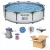 BONTOTT Bestway Steel Pro MAX Málta / Maui Superior Grey 305 x 76 cm szürke fémvázas kerti medence szett vízforgatóval sérült csomagolásban