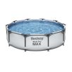   Bestway 56408 Steel Pro MAX Málta / Maui Superior Grey 305 x 76 cm szürke fémvázas kerti medence szett vízforgatóval