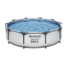 Bestway 56408 Steel Pro MAX Málta / Maui Superior Grey 305 x 76 cm szürke fémvázas kerti medence szett vízforgatóval