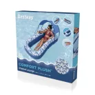 Bestway 43732 Comfort Plush Shaded Lounge felfújható matrac baldachinnal, egyszemélyes, bldachinos úszó napozóágy 198 x 112 cm