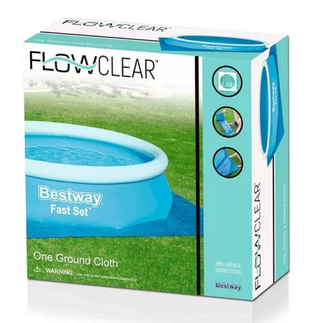 BestWay 58001 PVC 335 x 335 cm talajtakaró fólia max. 305 cm átmérőjű kerti medencékhez (Korfu alátét fólia)