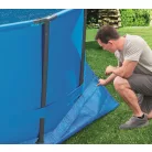 BestWay 58001 PVC 335 x 335 cm talajtakaró fólia max. 305 cm átmérőjű kerti medencékhez (Korfu alátét fólia)