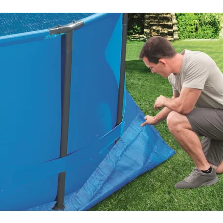BestWay 58001 PVC 335 x 335 cm talajtakaró fólia max. 305 cm átmérőjű kerti medencékhez (Korfu alátét fólia)